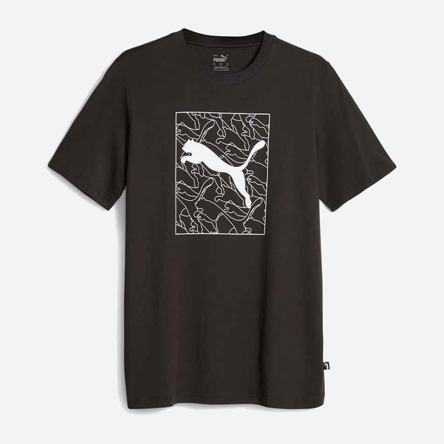 Футболка чоловіча Puma Graphics Cat Tee 67718401 2XL Чорна (4099683699058) - зображення 2