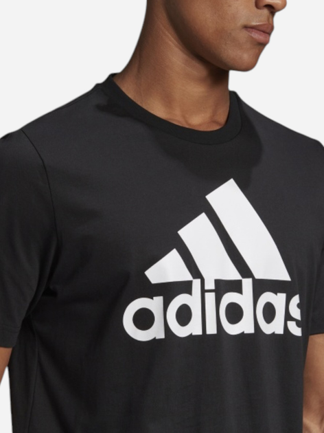 Koszulka męska adidas M Bl Sj T GK9120 L Czarna (4062064671127) - obraz 4