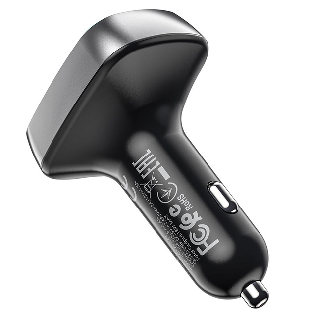 Автомобильный FM-Трансмиттер модулятор в машину Bluetooth BOROFONE BC32 |2USB 2.4A| Черный - изображение 6