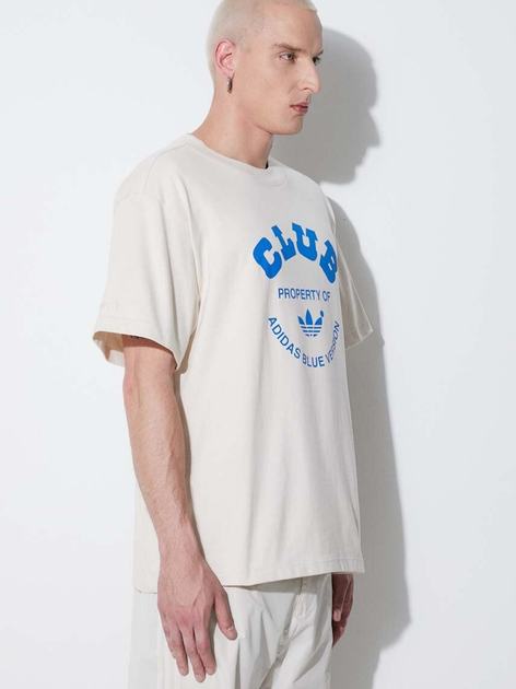 Koszulka męska bawełniana adidas IA2489 L Beżowa (4066752998367) - obraz 4