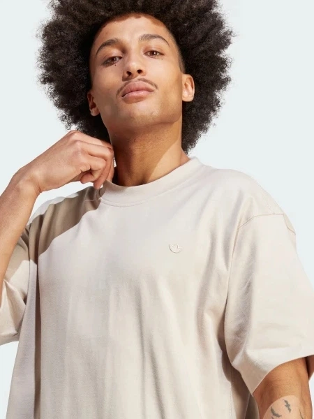 T-shirt męski adidas IM4387 L Beżowy (4066761150756) - obraz 4