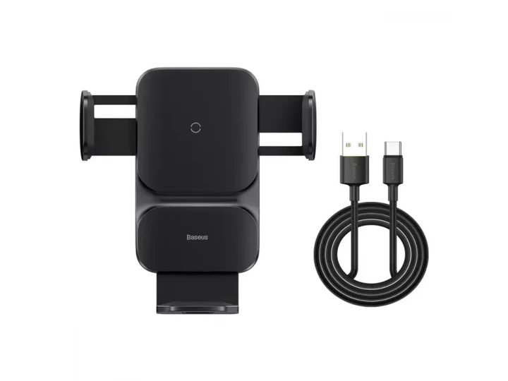 Автомобільний тримач BASEUS Wisdom Auto Alignment Car Mount Wireless Charger QI 15W Air Outlet base (CGZX000001) - изображение 4