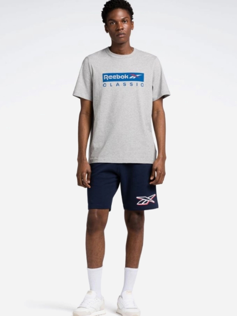 Koszulka męska bawełniana Reebok Gs Reebok Classic Ss 100071169 XL Szara (4066761060833) - obraz 3
