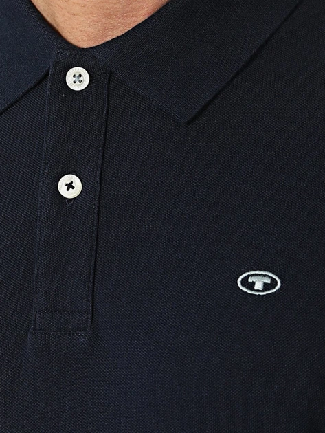 Поло чоловіче Tom Tailor 1027713 2XL Чорне (4064606001171) - зображення 4