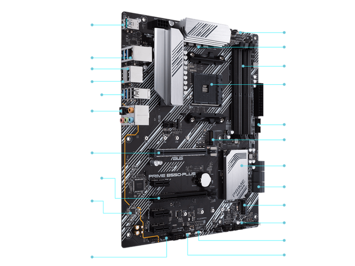 Материнська плата Asus Prime B550-Plus - зображення 2
