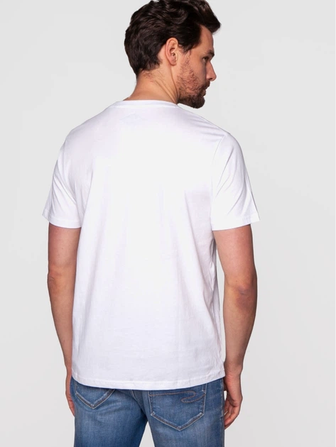 Футболка бавовняна чоловіча Lee Cooper OBUTCH-875 XL Біла (5904347394653) - зображення 2