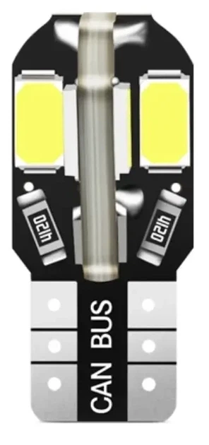 Лампочка автомобільна T10 8-SMD LED W5W 5730SMD Canbus - помаранчевий - изображение 5