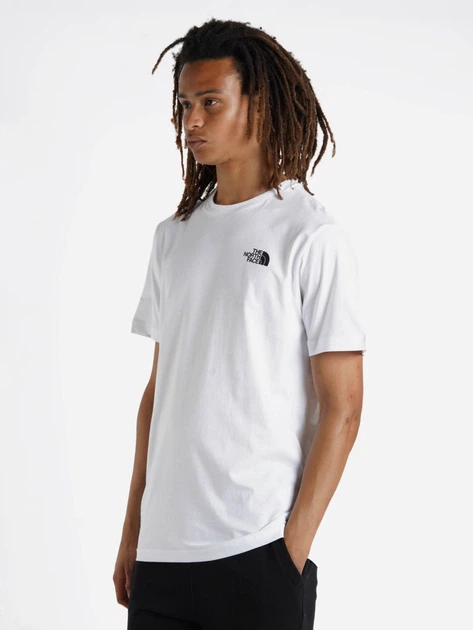 T-shirt bawełniany męski The North Face S/S Redbox NF0A87NPFN4 L Biały (196575424690) - obraz 3