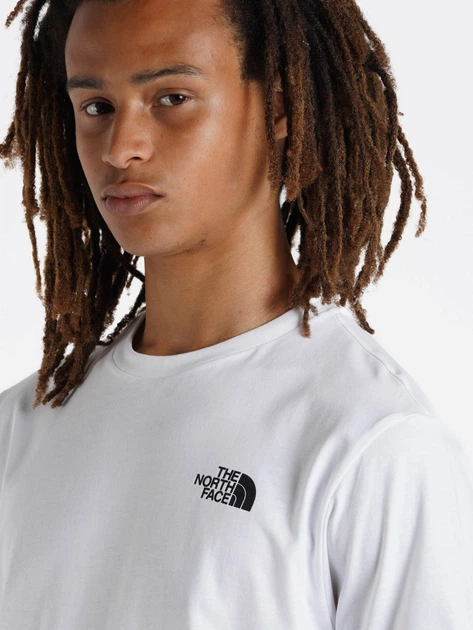 T-shirt bawełniany męski The North Face S/S Redbox NF0A87NPFN4 L Biały (196575424690) - obraz 4