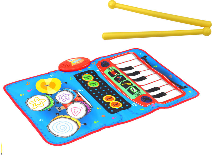 Muzyczna mata LEAN Toys 2w1 Pianino-perkusja (5905991010791) - obraz 2