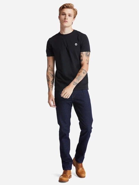 Футболка бавовняна довга чоловіча Timberland TB0A2BPR XXL Чорна (193392792094) - зображення 3