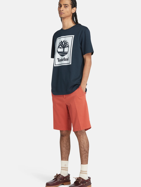 T-shirt męski bawełniany Timberland TB0A5WQQ S Niebieski (194902954094) - obraz 3