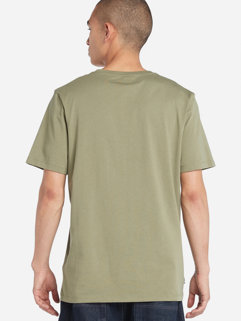 T-shirt męski bawełniany Timberland TB0A5WQQ S Khaki (194902955176) - obraz 2