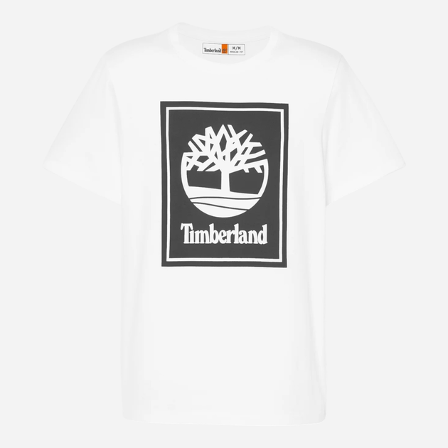 Футболка бавовняна довга чоловіча Timberland TB0A5WQQ XXL Білий/Чорний (194902954520) - зображення 5