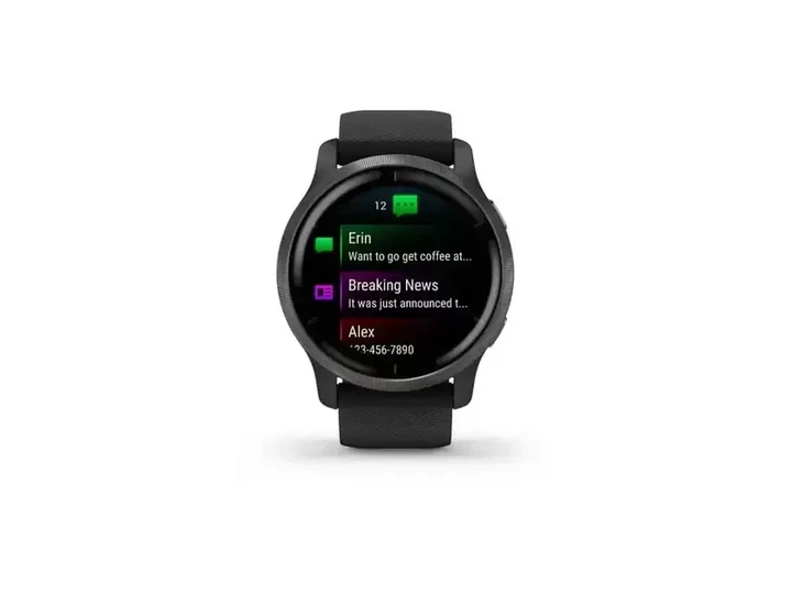 Смарт-годинник Garmin Venu 2 Slate Stainless Steel Bezel with Black Case and Silicone Band (010-02430-11/01) - изображение 3