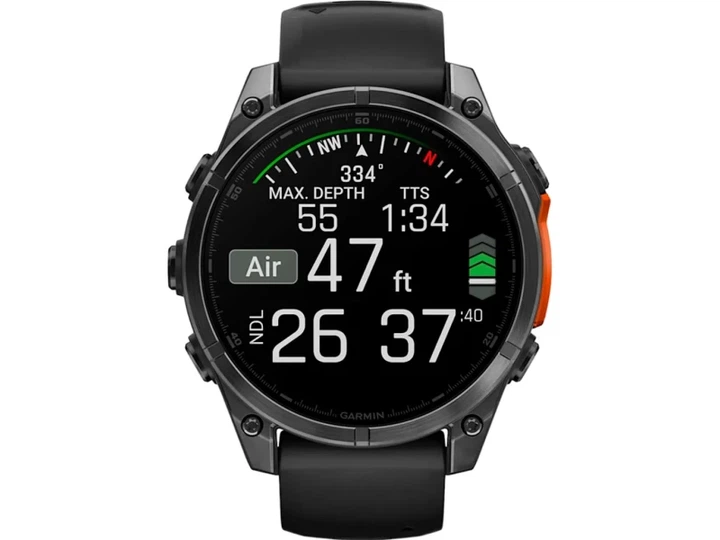 Спортивний годинник Garmin Fenix 8 47mm AMOLED Slate Gray with Black Silicone Band (010-02904-00) - изображение 5