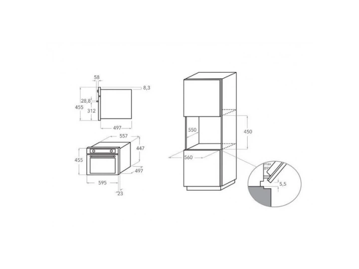 Духовка електрична KitchenAid KOQCXB 45600 - изображение 5