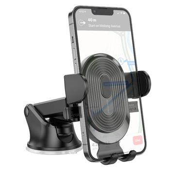 Крепление для телефона Borofone BH85 Experience one-button car holder(center console) black - Фото 2 Крепление для телефона Borofone BH85 Experience one-button car holder(center console) black - изображение 2