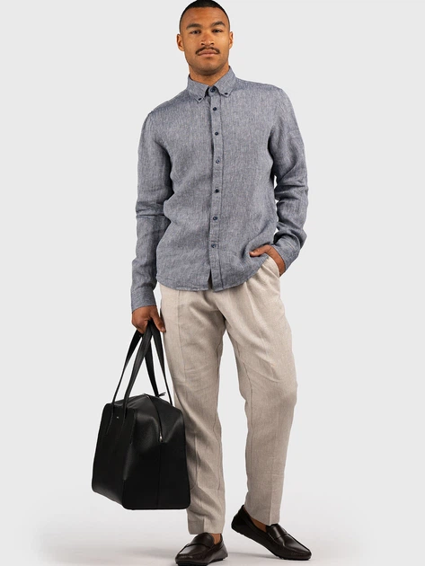 Сорочка чоловіча Michael Kors mkocs4400h4yt-401 XL Сіра (197005109712) - зображення 3