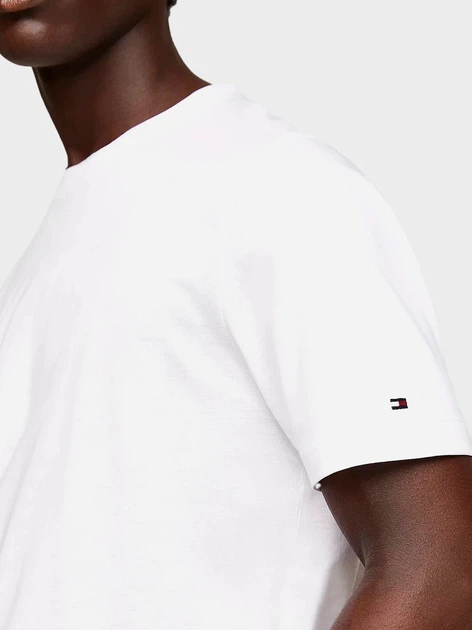 Koszulka męska bawełniana długa Tommy Hilfiger thmw0mw31526ybr M Biała (8720646347797) - obraz 4