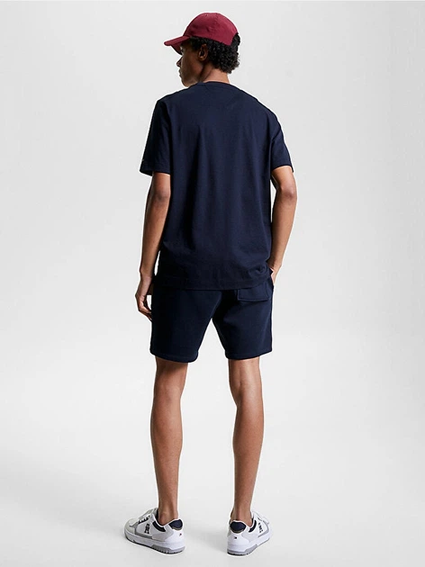 Koszulka męska bawełniana długa Tommy Hilfiger thmw0mw31526dw5 M Granatowa (8720644226889) - obraz 4