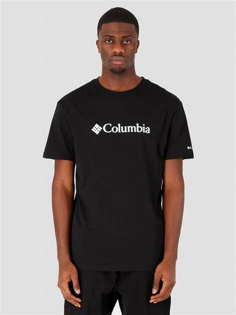 Футболка бавовняна чоловіча Columbia CSC Basic Logo Short Sleeve 1680053010 M Чорна (193553315971) - зображення 1