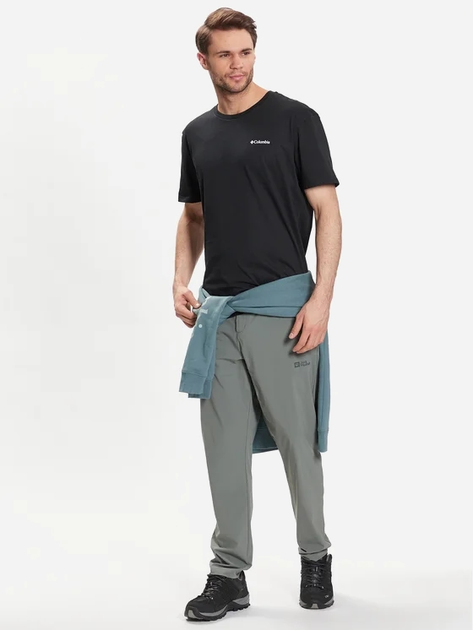 Футболка бавовняна чоловіча Columbia CSC Basic Logo Short Sleeve 1680053022 S Чорна (195978521838) - зображення 3