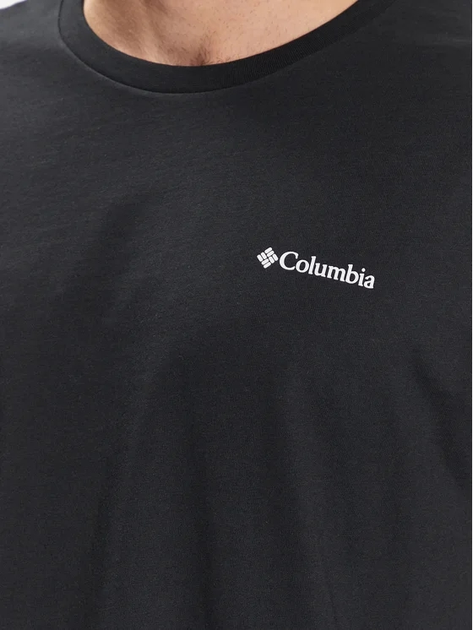 Футболка бавовняна чоловіча Columbia CSC Basic Logo Short Sleeve 1680053022 S Чорна (195978521838) - зображення 4