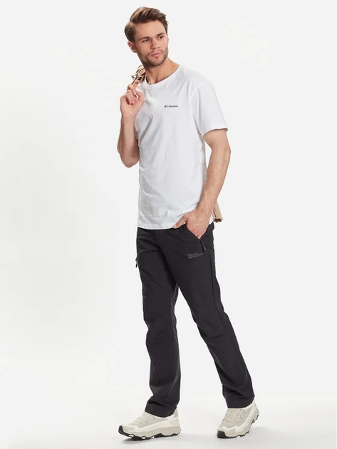 Футболка бавовняна чоловіча Columbia CSC Basic Logo Short Sleeve 1680053112 M Біла (195978523009) - зображення 3