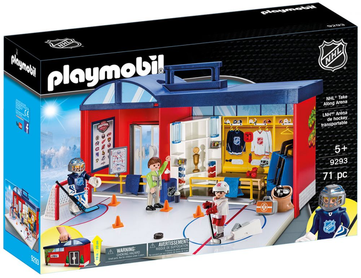 Zestaw do gry Playmobil NHL Take Along Arena (4008789092939) - obraz 1