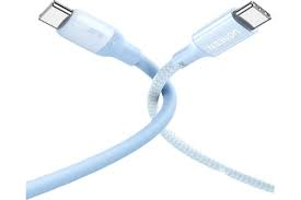 Кабель UGREEN USB-C to USB-C Silicone Fast Charging Cable голубой 60W 1m (15279) - Фото 2 Кабель UGREEN USB-C to USB-C Silicone Fast Charging Cable голубой 60W 1m (15279) - изображение 2