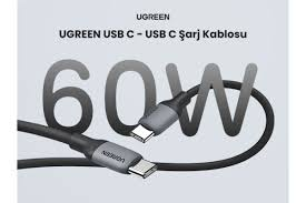 Кабель UGREEN USB-C to USB-C Silicone Fast Charging Cable чорный 60W 2m (15285) - Фото 3 Кабель UGREEN USB-C to USB-C Silicone Fast Charging Cable чорный 60W 2m (15285) - зображення 3