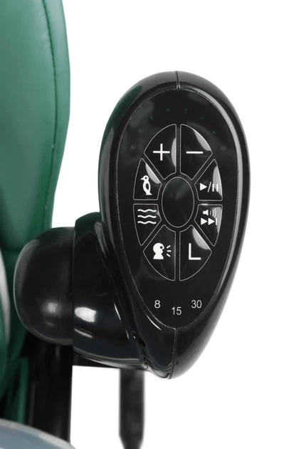 Крісло-гойдалка + стільчик для годування Caretero INDIGO Black Green - зображення 8