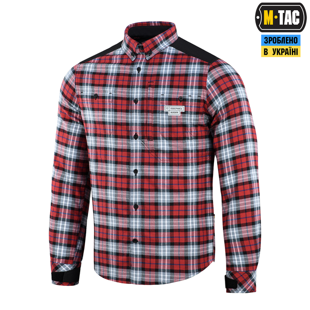 Сорочка Повернись Живим M-Tac Redneck Cotton Shirt Red XL/R 20105033-XL/R - зображення 1