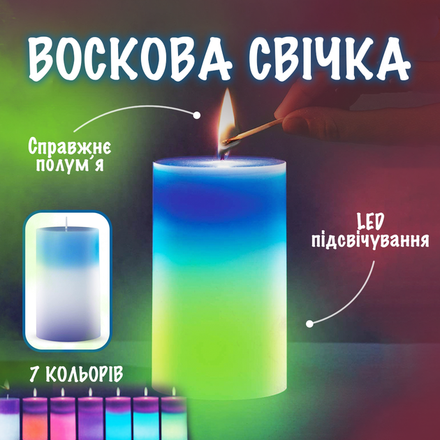 Набор восковых свечей 3шт Mood Magic с настоящим пламенем и LED подсветкой - Фото 6 Набор восковых свечей 3шт Mood Magic с настоящим пламенем и LED подсветкой - изображение 6