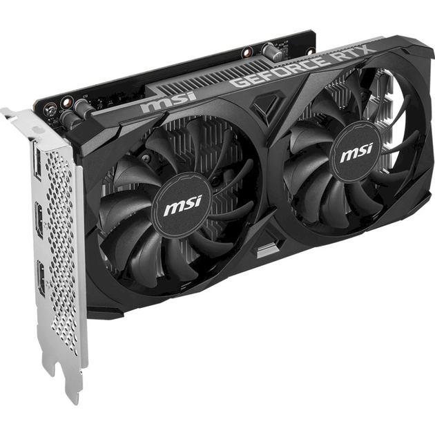 Відеокарта NVIDIA MSI GeForce RTX 3050 VENTUS 2X E 6G OC GDDR6 UHD 4K/8K DisplayPortx1 HDMIx2 - Фото 1 Відеокарта NVIDIA MSI GeForce RTX 3050 VENTUS 2X E 6G OC GDDR6 UHD 4K/8K DisplayPortx1 HDMIx2 - зображення 1