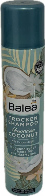 Сухий шампунь для волосся Гавайський кокос Balea Hawaiian Coconut Dry Shampo 200 ml - Фото 1 Сухий шампунь для волосся Гавайський кокос Balea Hawaiian Coconut Dry Shampo 200 ml - изображение 1