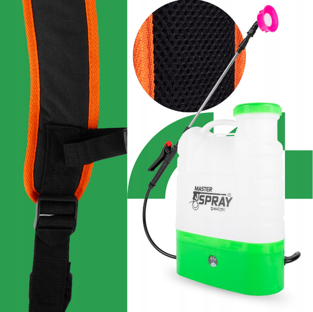 Опрыскиватель аккумуляторный Maltec 16л MasterSpray - Фото 9 Опрыскиватель аккумуляторный Maltec 16л MasterSpray - изображение 9