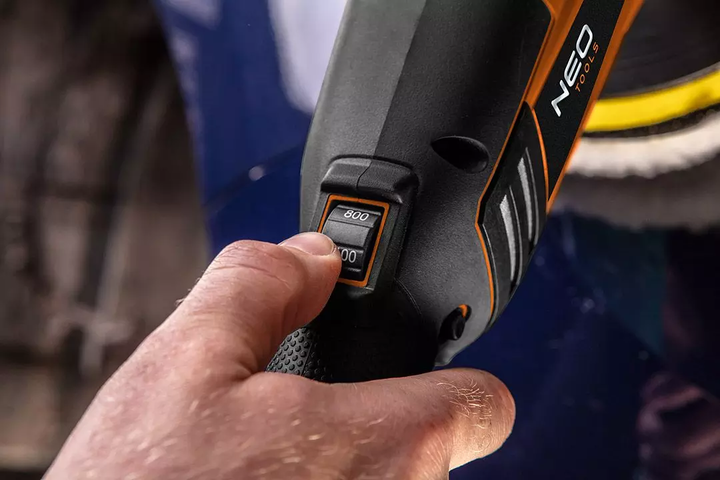 Акумуляторна полірувальна машина NEO Tools Energy+ 18V M14 150 мм 04-602 без акумулятора та зарядного пристрою (5907558465518) - зображення 13
