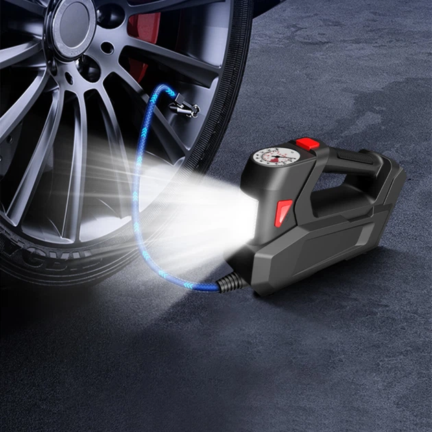 Автомобильный насос компрессор в прикуриватель Carsun C2814-2 Black (CSC2814) - изображение 6