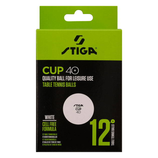 М'ячі для настільного тенісу Stiga Cup ABS 12 шт (1110-2510-12) - изображение 2