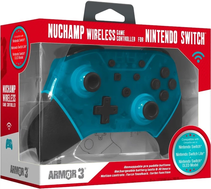 Контролер HYPERKIN Nintendo Switch NuChamp Green LED (0810007713922) - зображення 5