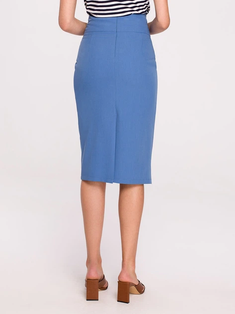 Spódnica ołówkowa damska Stylove S297 S Niebieska (5903887661508) - obraz 2