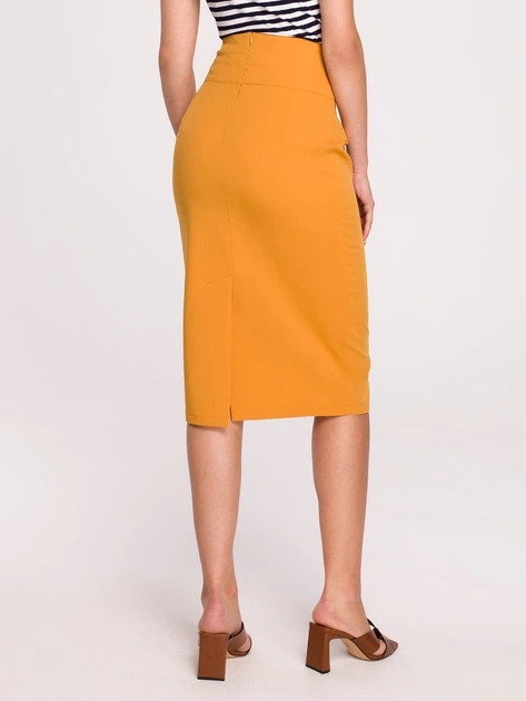 Spódnica ołówkowa damska Stylove S297 M Żółta (5903887661546) - obraz 2