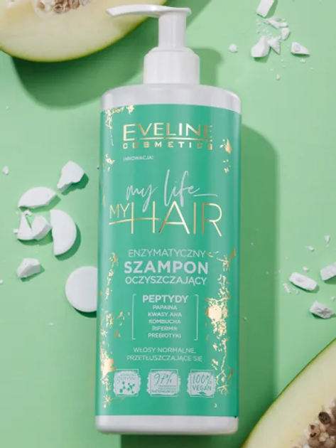 Шампунь для волосся Eveline Cosmetics My Life My Hair ензимний очищувальний 400 мл (5903416035169) - зображення 2