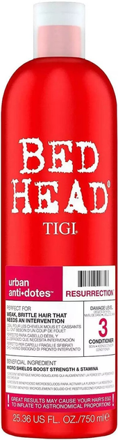 Zestaw do pielęgnacji włosów Tigi Bed Head Urban Antidotes Resurrection Szampon 750 ml + Odżywka 750 ml (615908950977) - obraz 3