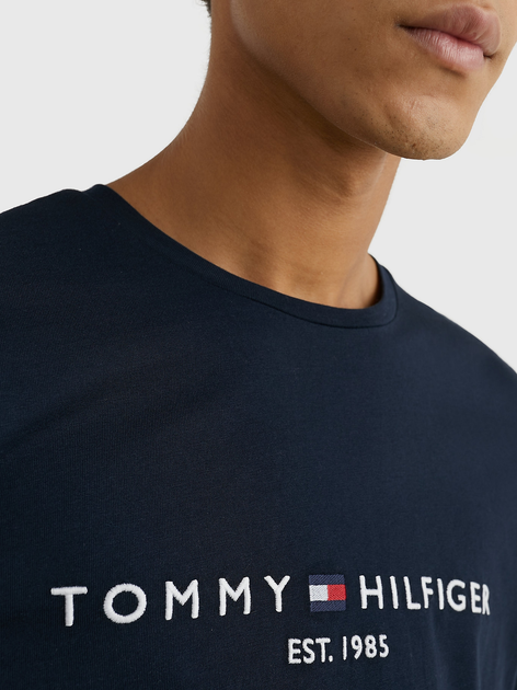 Футболка чоловіча Tommy Hilfiger MW0MW11465-403 L Темно-синя (8719858459466) - зображення 5