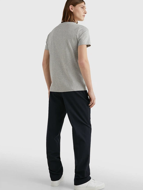 Koszulka męska basic Tommy Hilfiger MW0MW11465-501 M Szara (8719858460813) - obraz 4