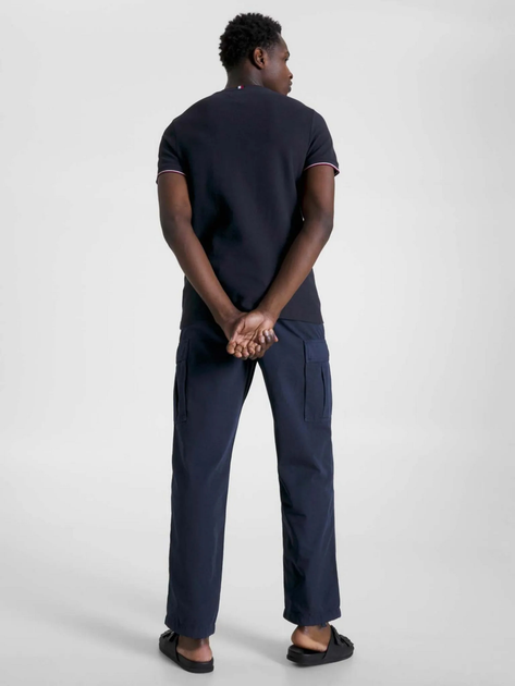 Koszulka męska Tommy Hilfiger Slim Fit MW0MW31542 M Granatowa (8720644229804) - obraz 4