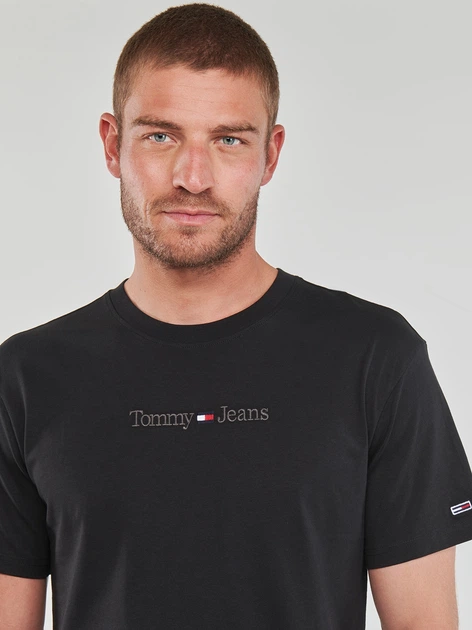 Koszulka męska Tommy Jeans DM16825-BDS XL Czarna (8720644503362) - obraz 5